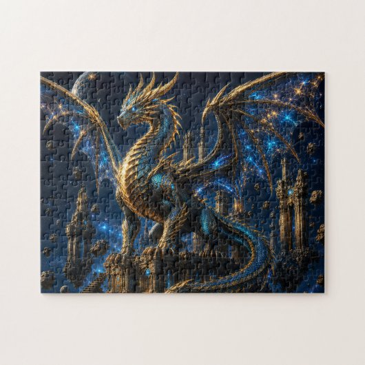 Dragón Cósmico — Guardián de las Estrellas Puzzle (Horizontal)