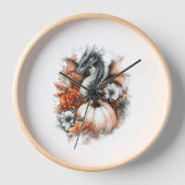 Dragon Country Pumpkin Uhr (Vorderseite)