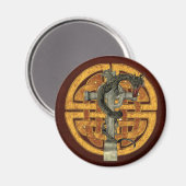 Dragon Cross Magnet (Vorderseite/Rückseite)