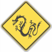 Dragon Crossing Aufkleber (Vorderseite)