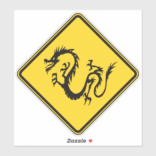 Dragon Crossing Aufkleber (Blatt)