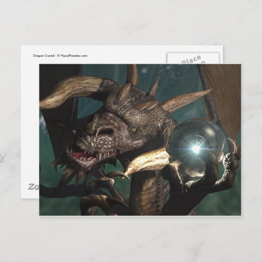 Dragon Crystal Postkarte (Vorne/Hinten)