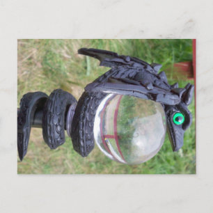 Dragon Crystal Staff Postkarte
