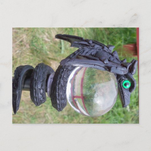 Dragon Crystal Staff Postkarte (Vorderseite)