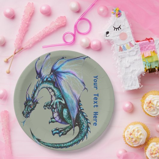 Dragon Custom Paper Tellers 9" Pappteller (Party)