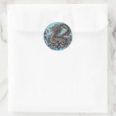 Dragon Custom Round Stickers (Tasche)