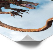Dragon Customize Foto Fotografy Background Poster (Ecke)