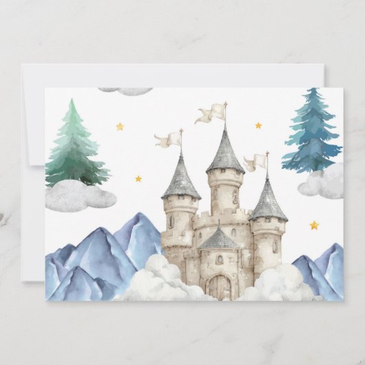 Dragon Cute Boy Birthday Watercolor Dankeskarte (Rückseite)