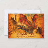 Dragon Dankeschön Karte (Vorderseite)