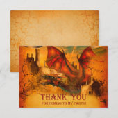 Dragon Dankeschön Karte (Vorne/Hinten)