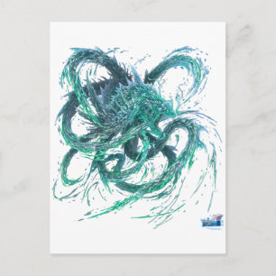 Dragon d'eau postkarte