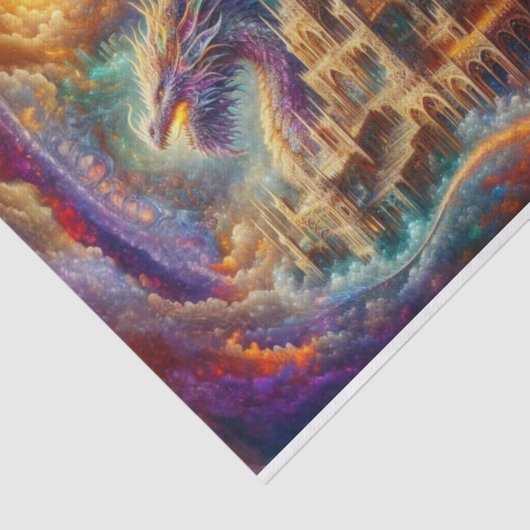 Dragon Decoupage | mystisch Seidenpapier (Ausschnitt)