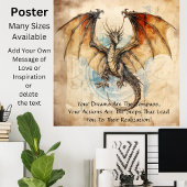 Dragon - Deine Träume sind der Kompass Poster