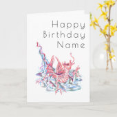Dragon Deko Birthday Karte (Gelbe Blume)