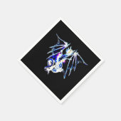 Dragon der Meeresbewohner x 50 Serviette (Ecke)