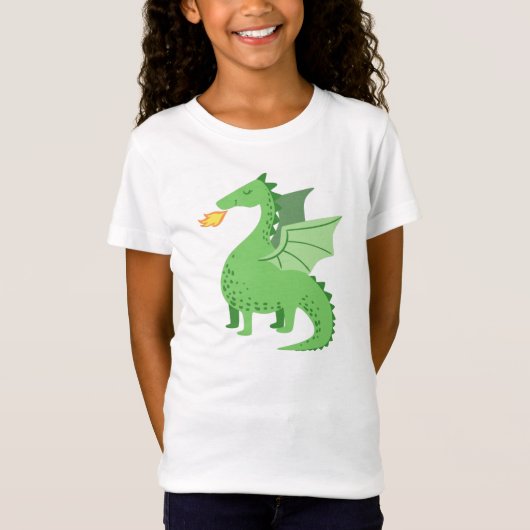 Dragon der T - Shirt von Mädchen (Vorderseite)
