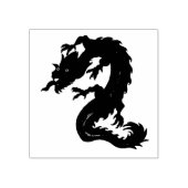 Dragon Design auf Rubber-Briefmarke Gummistempel (Prägung)