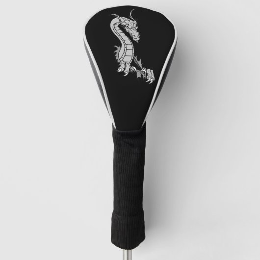 Dragon Design Black Golf Headcover (Vorderseite)