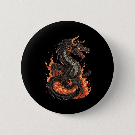 Dragon Design Button (Vorderseite)
