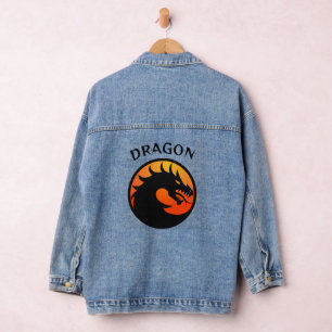 Dragon Design Denim Jacket Jeansjacke