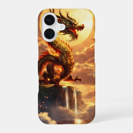 "Dragon Design iPhone 16 Case - Stylish & Protecti Hülle (Rückseite)