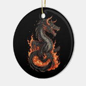 Dragon Design Keramik Ornament (Links)