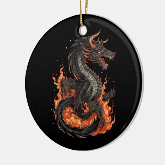 Dragon Design Keramik Ornament (Links)