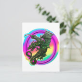 Dragon Design Postkarte (Stehend Vorderseite)