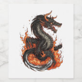 Dragon Design Weinetikett (Einzelnes Label)
