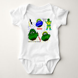 Dragon Dino Spaceships Kapitän Zacky Robot Baby Strampler