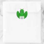 Dragon - Drache Runder Aufkleber (Tasche)