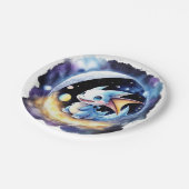 Dragon Dreams: Babydusche zusammenbringen Pappteller (Schrägansicht)