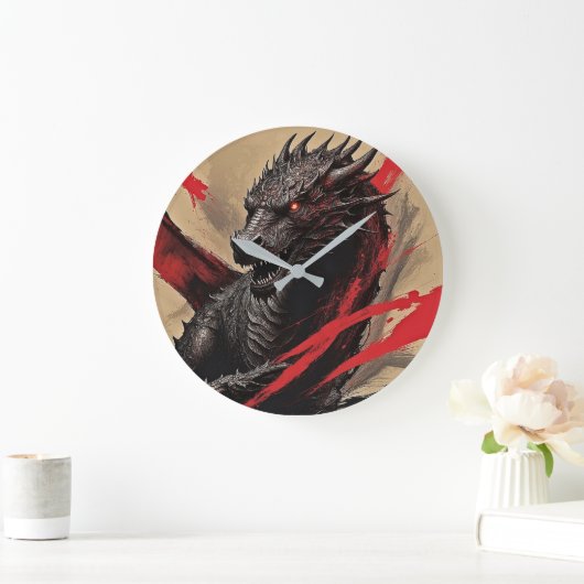 Dragon Dreamscape Wall Clock Große Wanduhr (Zuhause)