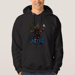 Dragon Druid D20 Roleplay Rpg Fantasy Tabletop Hoodie