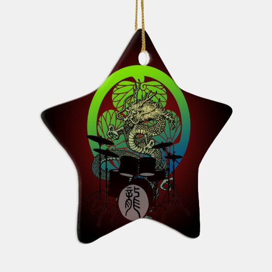 Dragon Drum 03 Keramik Ornament (Rechts)