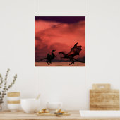 Dragon Duel Poster (Küche)