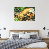Dragon-Eidechse Leinwanddruck (Insitu (Schlafzimmer))