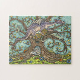 DRAGON-EIER, MEDIEVAL LAIR, FANTASY FOLART PUZZLE
