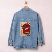 Dragon elegantes Design auf Denim Jacke (Hangar)
