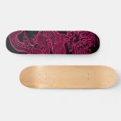 Dragon Element Retro Skateboard Deck (Horizontal)