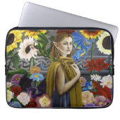 Dragon Elf Flower Garden Laptopschutzhülle (Vorderseite)