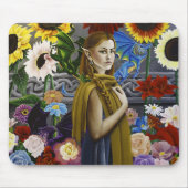 Dragon Elf Flower Garden Mousepad (Vorne)