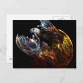 Dragon Emerging Postkarte (Vorne/Hinten)