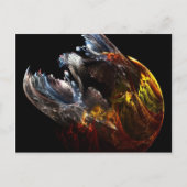 Dragon Emerging Postkarte (Vorderseite)