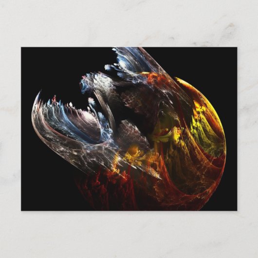 Dragon Emerging Postkarte (Vorderseite)