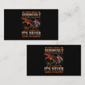 Dragon Ernsthaftes Dragon Geburtstagsgeschenke für Visitenkarte (Vorne/Hinten)