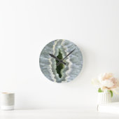 Dragon Eye Agate Druzy Runde Wanduhr (Zuhause)