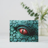 Dragon Eye Fantasy Gothic Postkarte (Stehend Vorderseite)