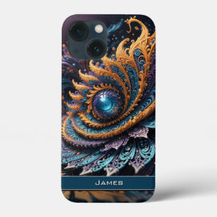 Dragon Eye Modern Abstrakt Geometric Fraktal Name Case-Mate iPhone Hülle
