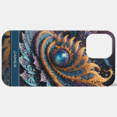 Dragon Eye Modern Abstrakt Geometric Fraktal Name Case-Mate iPhone Hülle (Rückseite / Rechts)